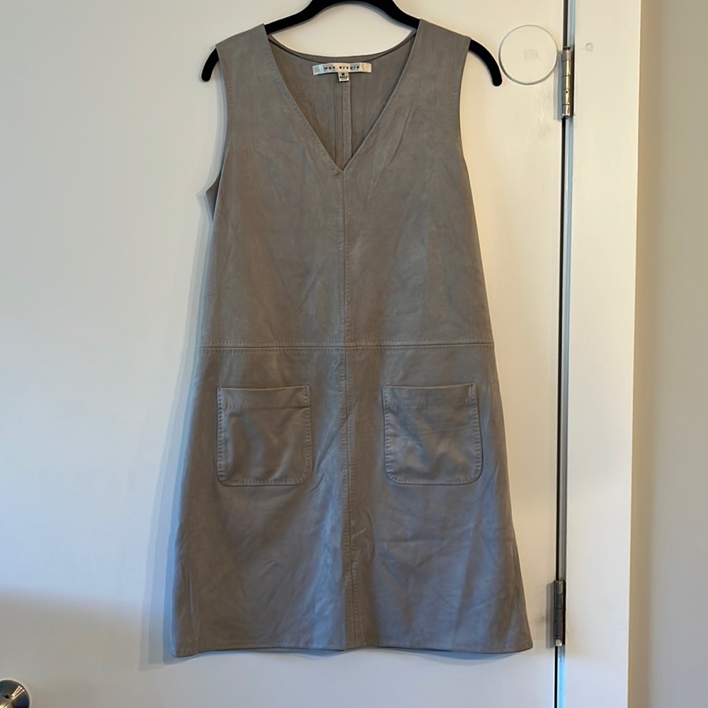 Faux Suede Max Studio Dress